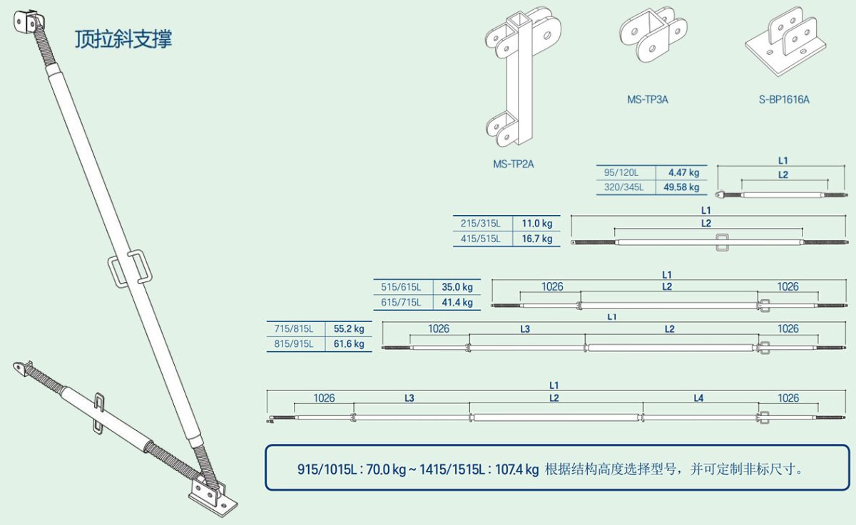 Adjustable Push-Pull Diagonal Brace