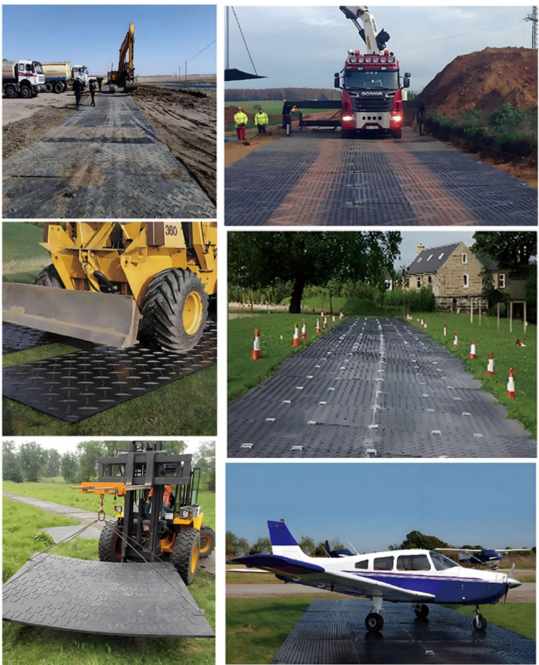 HDPE/UHMWPE Ground Protection Mats (Temporary Road Mats)